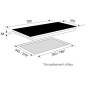 Dessus verre noir pour table induction AIRLUX ATI83BK