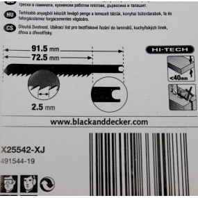 Lames pour scie sauteuse Black & Decker 