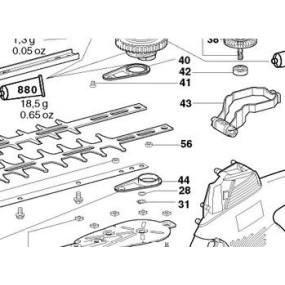 Bielle pour taille haies METABO HS8465S