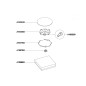 Verre A10092/0 pour foyer induction 270mm TIN3H