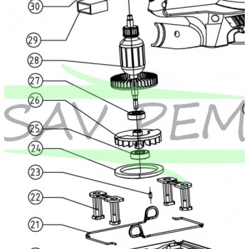 Ventilateur d'équilibrage 5131003009 ponceuse vibrante RYOBI ESS2590V