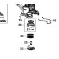 Support bobine BLACK & DECKER GLC3630L, STC1820, STC1820PC Support bobine BLACK & DECKER GLC3630L, STC1820, STC1820PC
