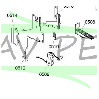 Poulie de tension câble de porte de lave-vaisselle AIRLUX LVF420