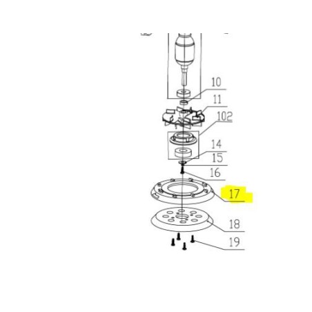 Cache poussière ponceuse RYOBI ROS300