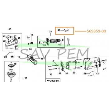 Patin 569359-00 meuleuses BLACK & DECKER AST20XC, KG2000, KG22023