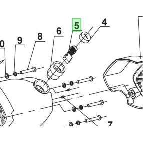 Charbon (x1) scie à onglet RYOBI modèle EMS305RG