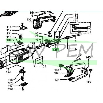 Interrupteur meuleuse d'angle MILWAUKEE AGV20-180