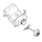 Réservoir débroussailleuses RYOBI modèles RBC26SB - RPH26E