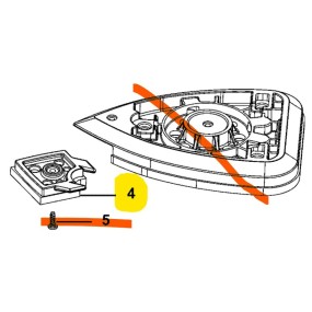 Embout pointu 90602498 pour ponçeuses BLACK ET DECKER BDCDS18, KA2000, KA2500
