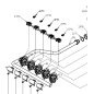 Train d'allumage 5 feux table de cuisson GLEM GT755