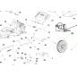 Roue arrière pour tondeuses à gazon RYOBI RLM18E40H - RLM4018