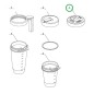 Couvercle saupoudreur 506474 pour Blender MAGIMIX BLENDCUP
