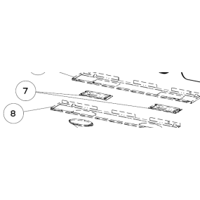 Cache-ampoule hotte AIRLUX AHT63. SAV PEM pièces détachées
