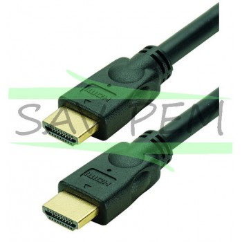 Cordon HDMI Mâle - HDMI Mâle de longeur 2 métres, connecteurs en or