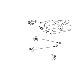 Circlips roue tondeuses RYOBI. RLM18C36H225 - RLM18X36H - RY36BPXA-0