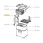Resistance et boitier de commande friteuse MOULINEX FILTRA PRO