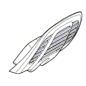 Carter de protection taille-haie BOSCH AdvancedHedgecut 65 / UniversalHedgeCut 60