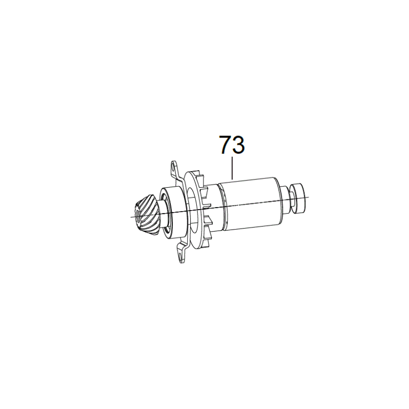 Induit moteur pour meuleuses AEG Powertools BEWS18