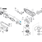 Pignon de sortie moteur meuleuses BOSCH PWS 700 / PWS 780 Pignon de sortie moteur meuleuses BOSCH PWS 700 / PWS 780