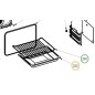 Léche frites Z2409602 cuisinières AIRLUX AFD40BKT, AFD40IXT, AFD40WHT
