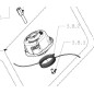 Vis fixation tête débroussailleuse RYOBI RBC30SBSB