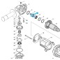 Pignon de sortie 227520-1 moteur meuleuses MAKITA GA5021C - GA6021