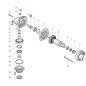 Pignon de sortie moteur meuleuse MAKITA 9555NB