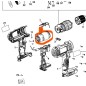 Moteur N376649 pour perceuse sans fil DEWALT DCD776