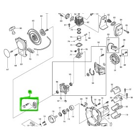 Cliquet de lanceur débroussailleuse MAKITA / DOLMAR MS3202E
