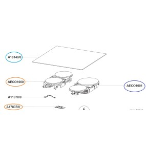 Clavier de commande ZA17837/0 plaque de cuisson GLEM GTI642N