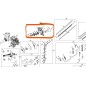Lanceur 343653001902 débroussailleuse EINHELL modèle GC-BC43IAS