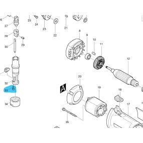 Vis de fixation matrice grignoteuse MAKITA JN1601 - 266080-8