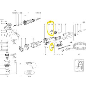 Charbons pour meuleuses METABO WEA 15-125 Quick