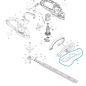 Carter de protection pour taille-haies MAKITA UH650D / UH5261