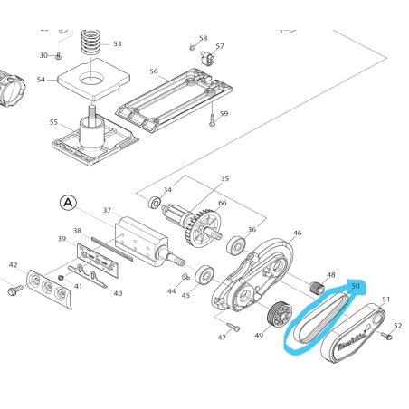 Courroie pour rabot MAKITA DKP181