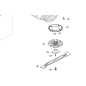 Support de lame tondeuse MAKITA LM001G