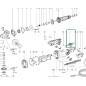 Interrupteur meuleuses d'angle METABO WEPBA 17-125 Quick DS