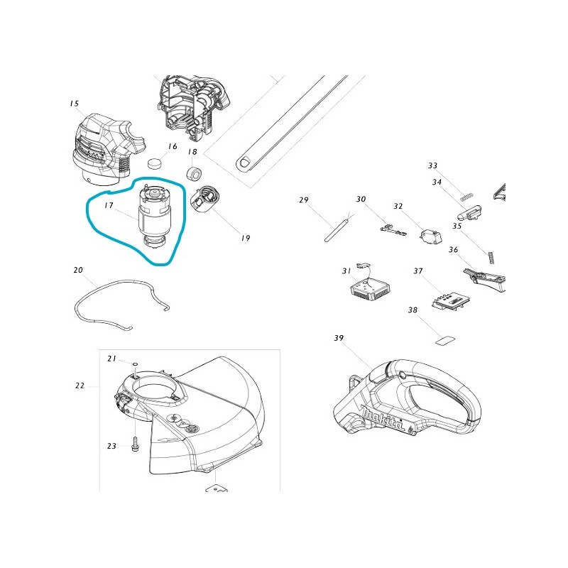 Moteur pour coupe-bordures MAKITA UR100D