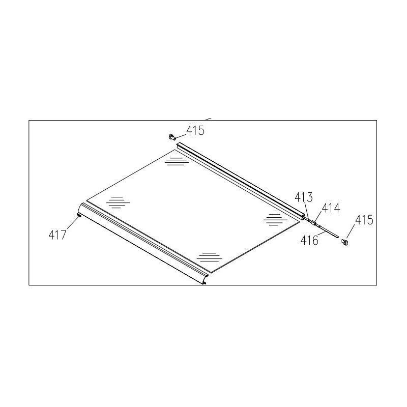 Couvercle cuisinière GLEM GA960MIX2