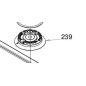 Couronne brûleur Z01A73 GLEM GTL64AIX, GTL64AIXA, GTL64AIXGN, GTL64AWH