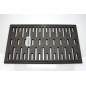 GRILLE EN FONTE 16328 POUR INSERT, CHEMINEE, POELE A BOIS SUPRA 67, 670V, 67VL
